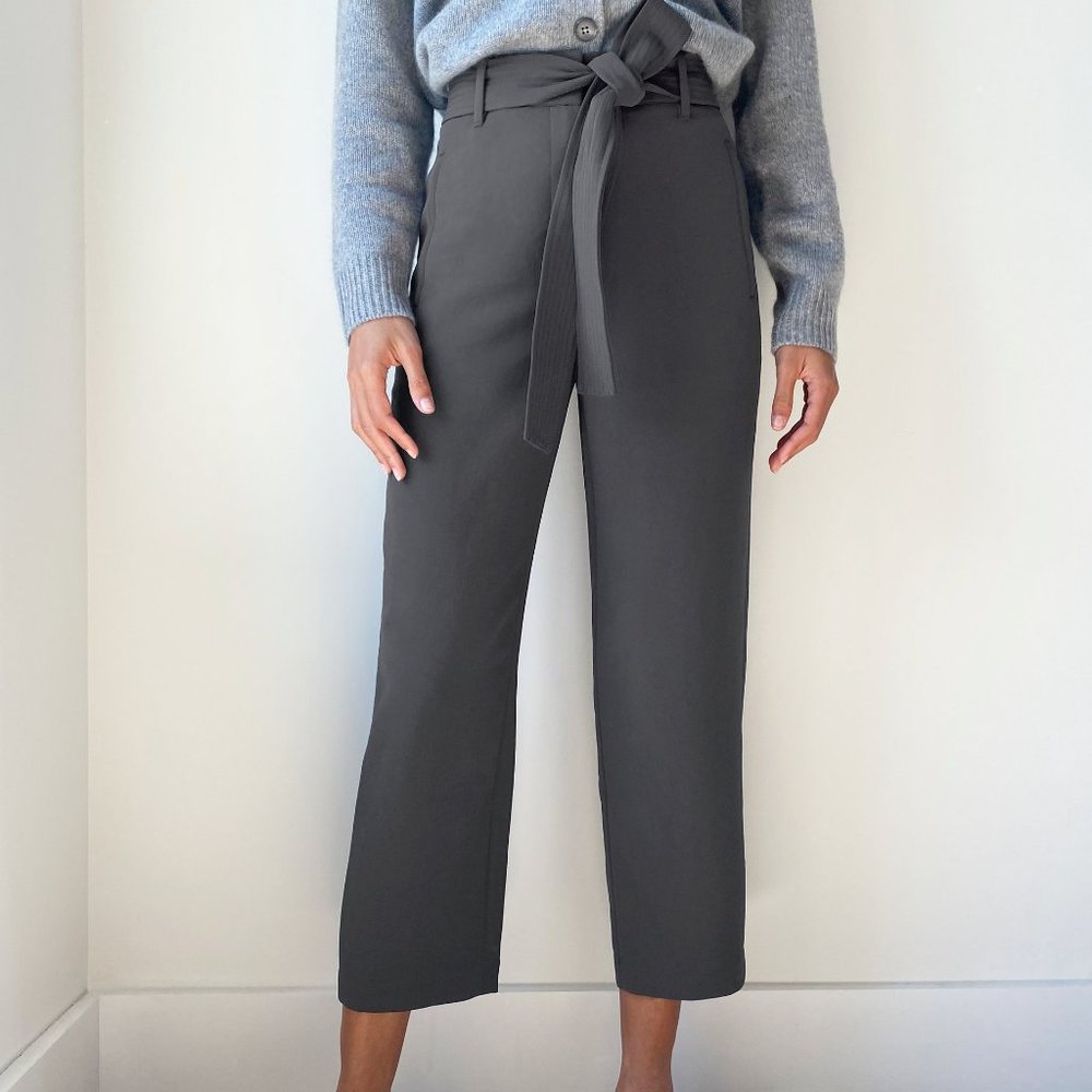WILFRED Jallade Belted Pant in Charcoal Grey